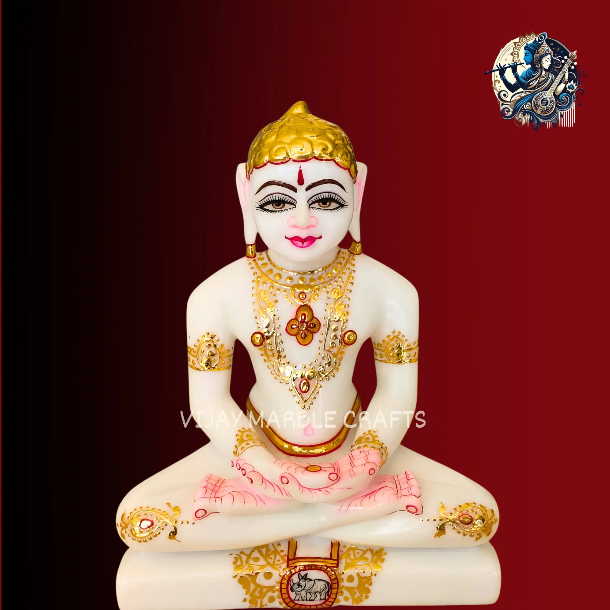 Marble Mahaveer Swami Idol
